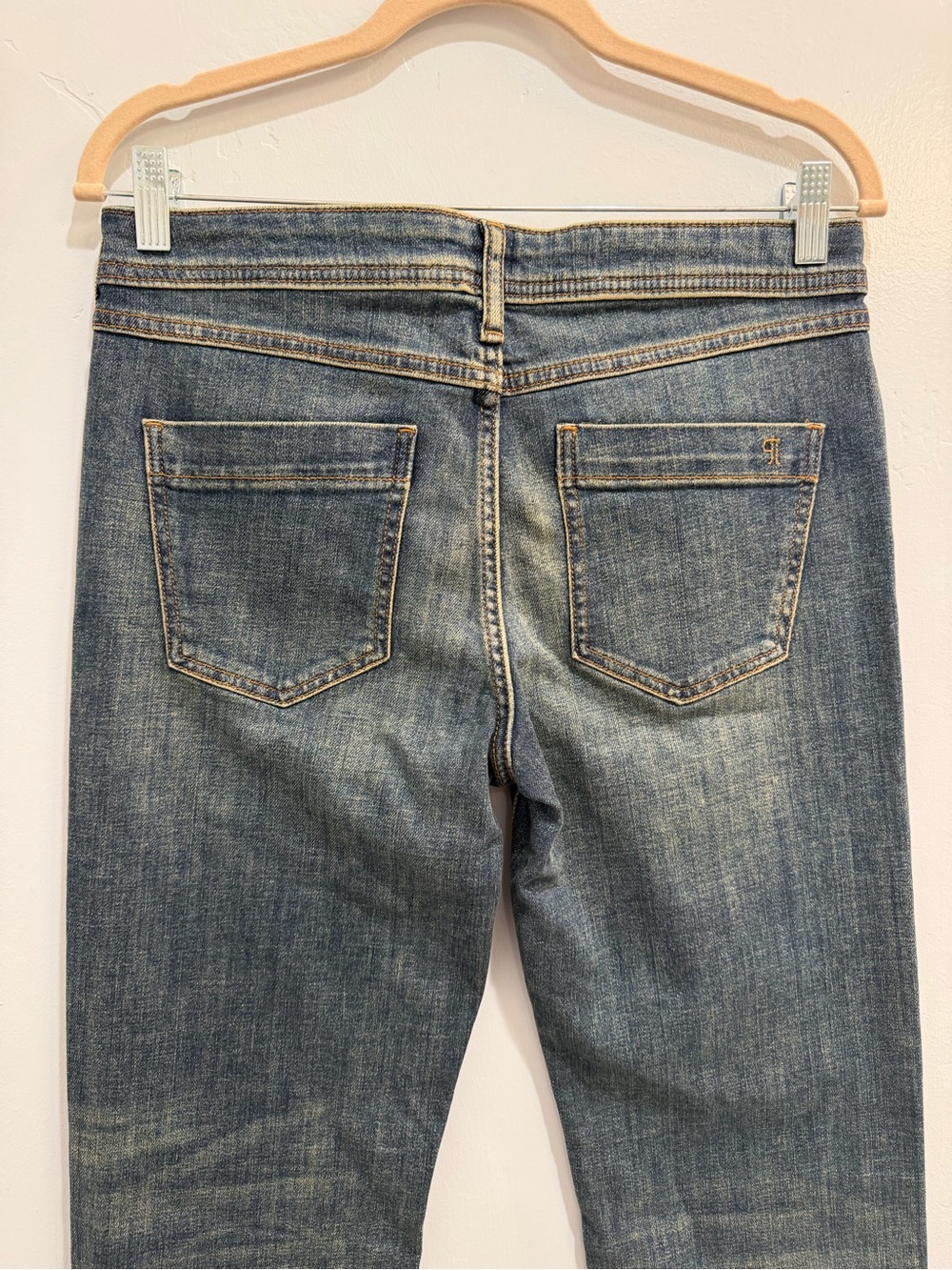 Anthropologie Pilcro & the Letterpress Straight-Leg Jeans Mid Rise Blue Size 27 - Picture 7 of 10
